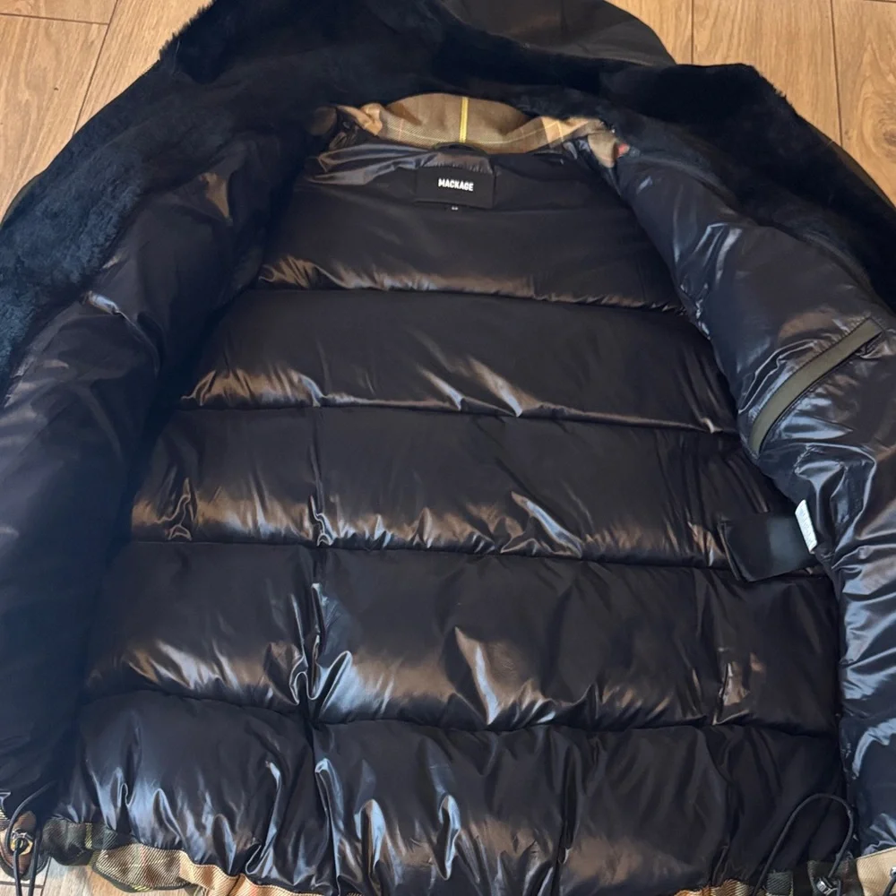 Mackage Rania Leather -Trim Wool-Blend Jacket. - Picture 11 of 12